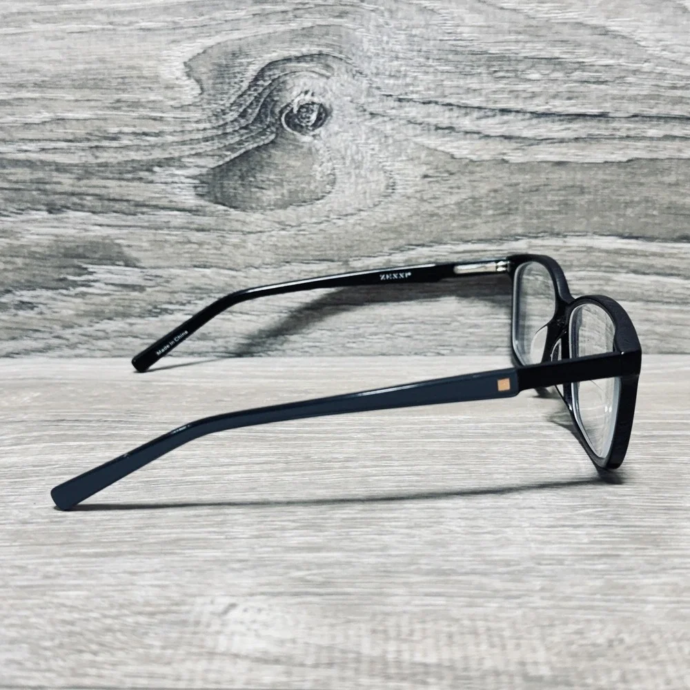 Zenni 636524 Eyeglass Frames Womens Blue Full Rim Square Optical Frames Only